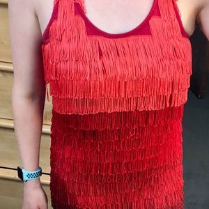 Forever 21 Red Ombre Flapper Dress (no tags)